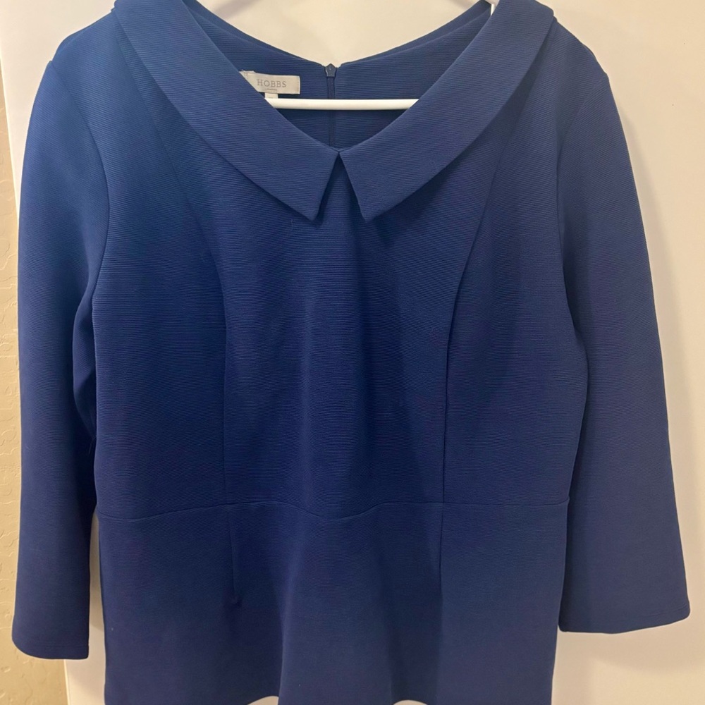 Hobbs London Blue Women's Structured Top